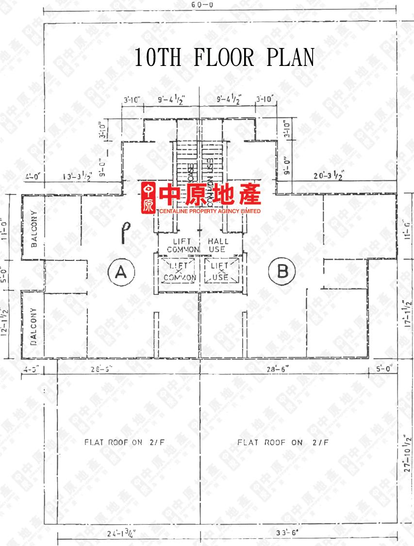 中原數據 北角 炮台山美嘉洋樓的平面圖