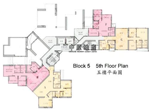中原數據 土瓜灣東帝庭豪園5座的平面圖