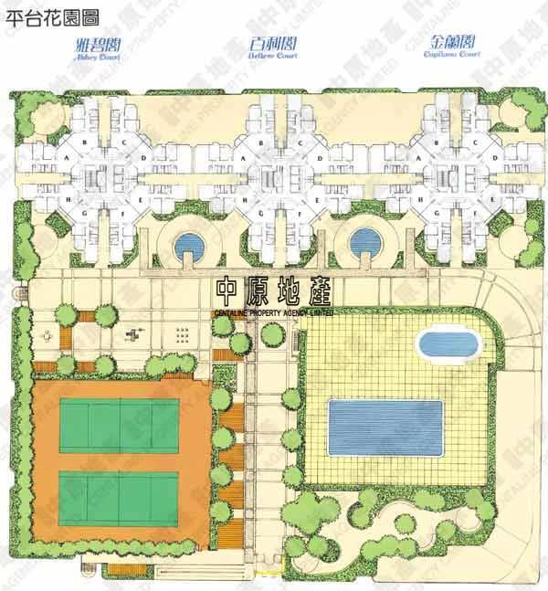 中原數據 沙田碧濤花園的平面圖