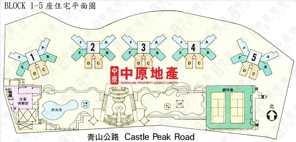 中原數據 深井 青山公路 屯門段 海韻花園的平面圖