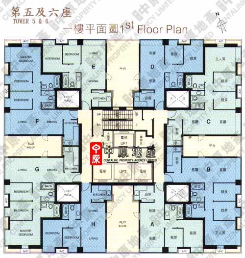 中原數據 將軍澳將軍澳中心的平面圖