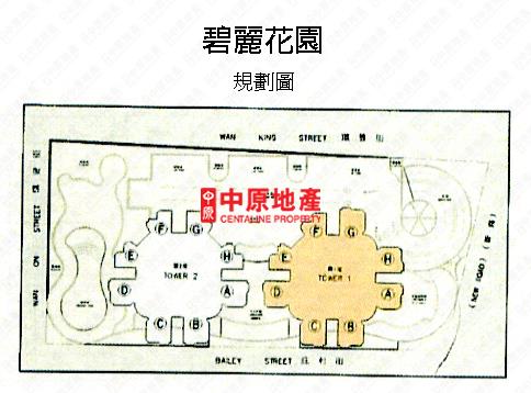 中原數據 土瓜灣碧麗花園的平面圖