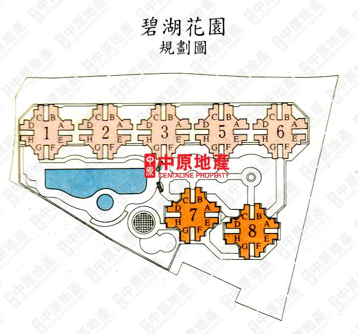 中原數據 上水 粉嶺 古洞碧湖花園的平面圖