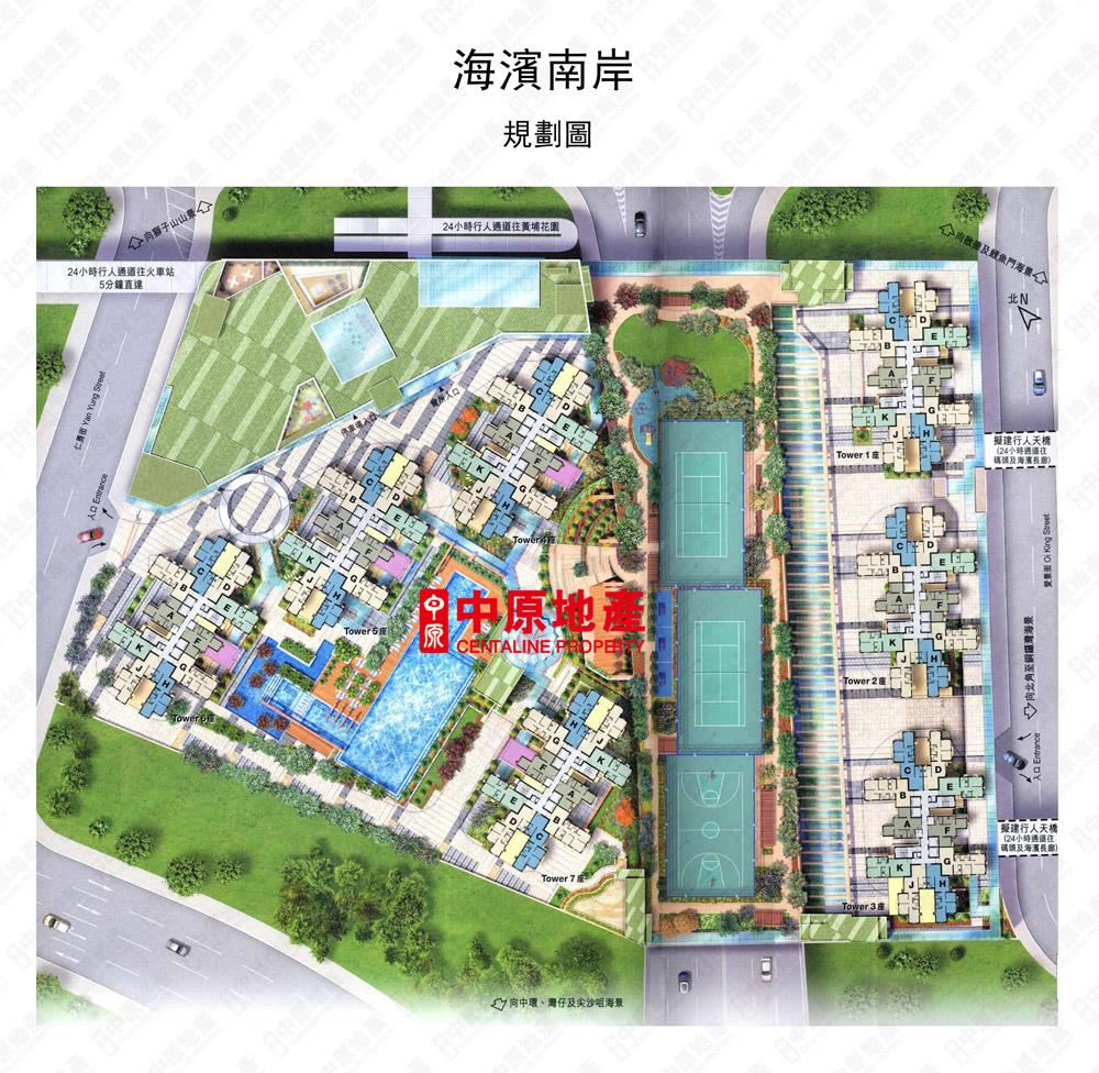 中原數據 黃埔 海逸海濱南岸1座的平面圖